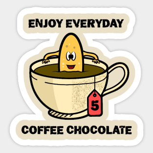 Coklate coffe holiday Sticker